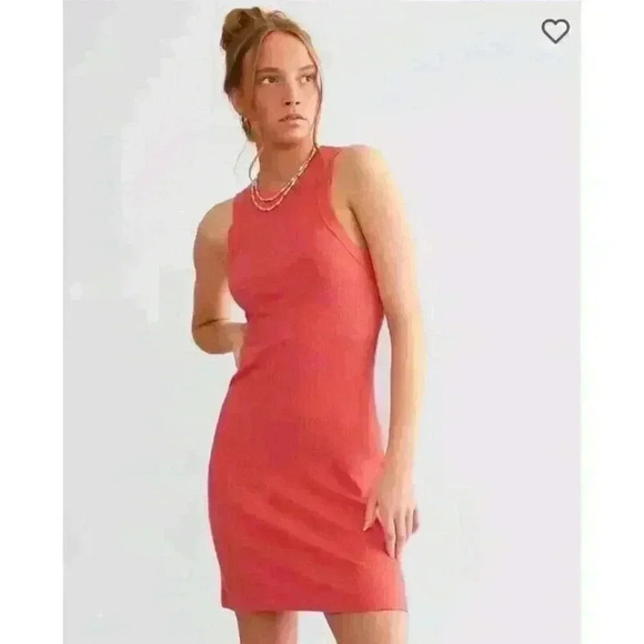 Z Supply Carolina Rib Mini Dress Mineral Red Sleeveless Tank Size XLARGE $79 - Picture 3 of 13